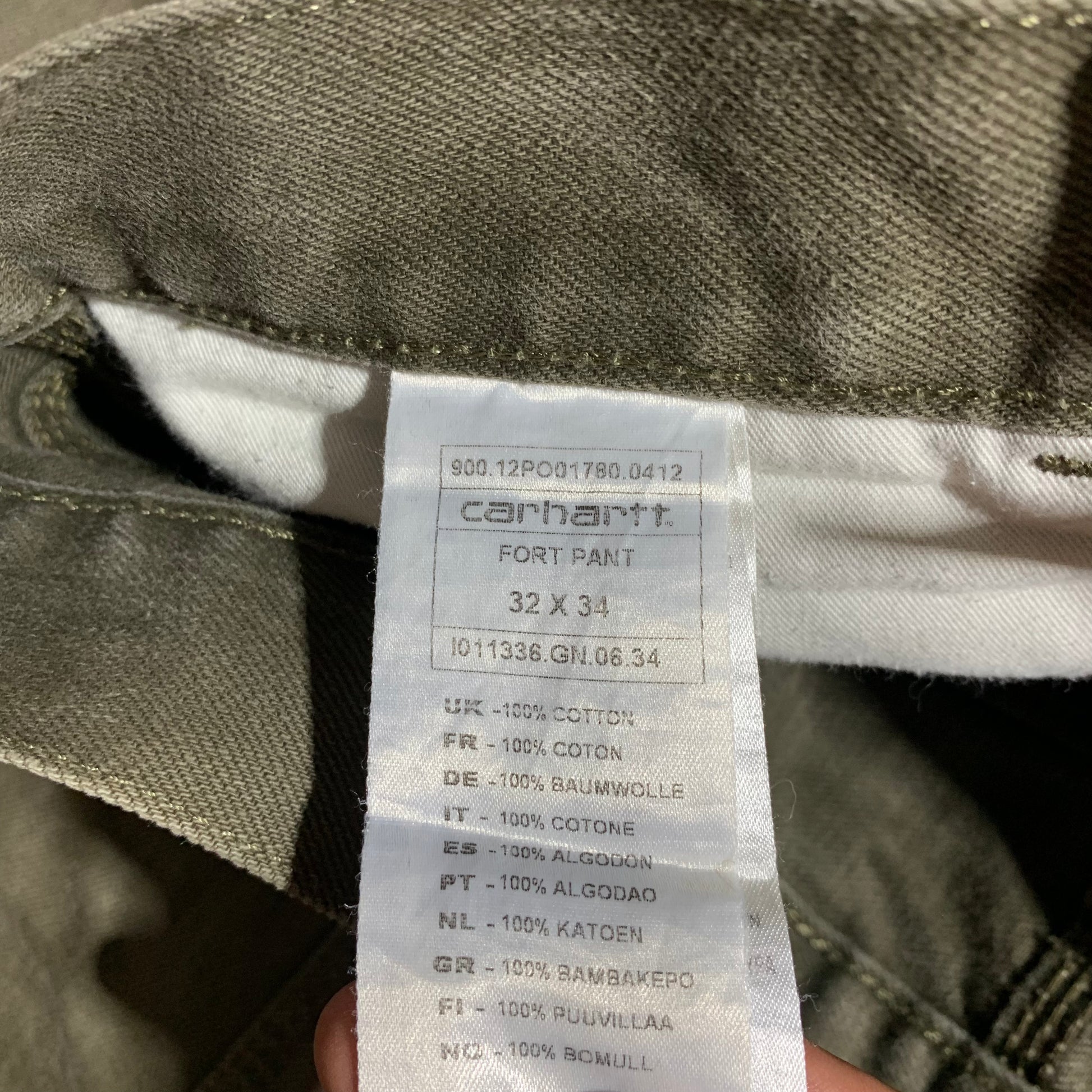 VTG FORT PANT CARHARTT 32X34