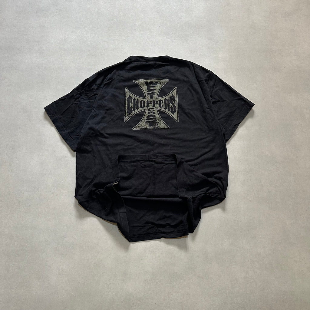 VINTAGE WEST COAST CHOPPERS LOUD PIPES SAVE LIVES Y2K TEE