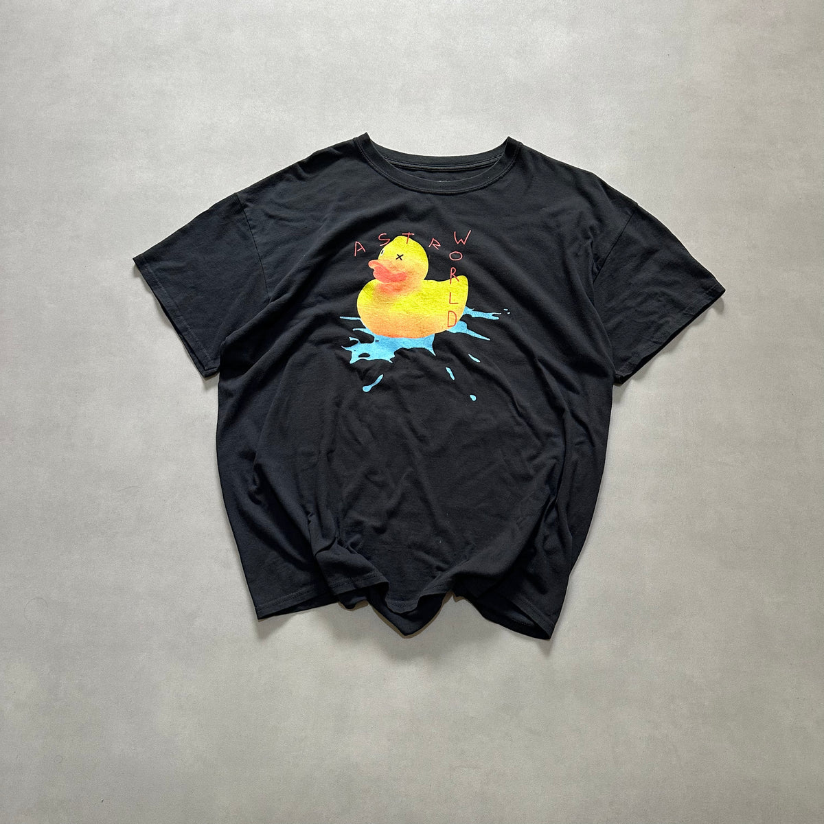 TRAVIS SCOTT ASTROWORLD WISH YOU WERE HERE RUBBER DUCK TOUR 2019 TSHIRT