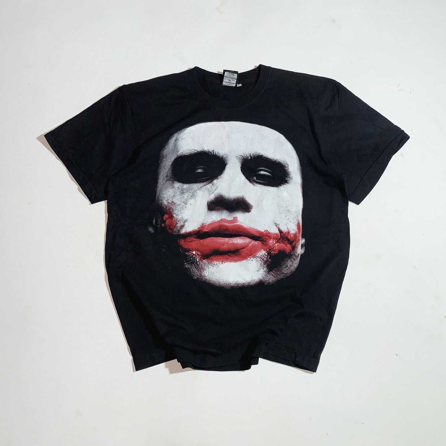 VINTAGE JOCKER TSHIRT HEATH LEDGER BIG FACE BATMAN