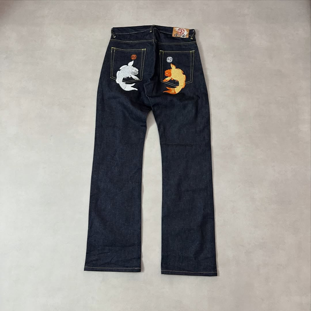 vtg koi denim pants raw Size : 32