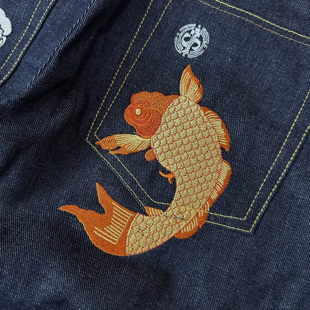 vtg koi denim pants raw Size : 32