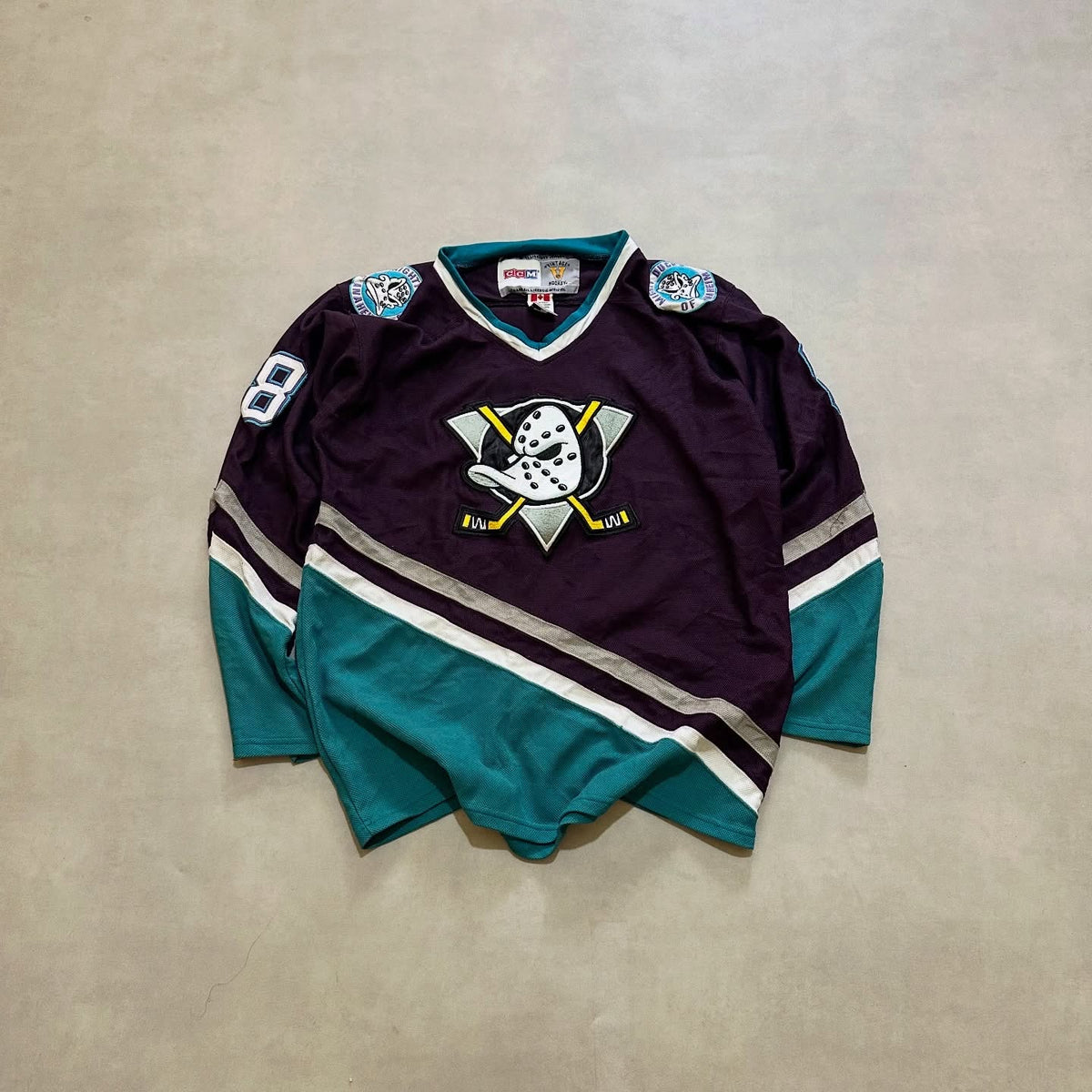 VTG 90S ANAHEIM MIGHTY DUCKS NHL HOCKEYCSHIRT JERSEY