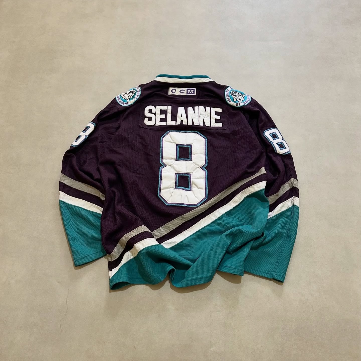 VTG 90S ANAHEIM MIGHTY DUCKS NHL HOCKEYCSHIRT JERSEY